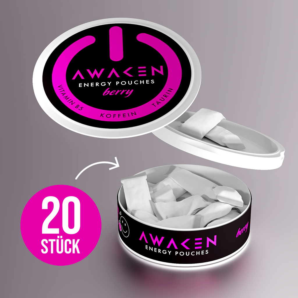 AWAKEN Energy Pouches (Berry) – Ansicht 3