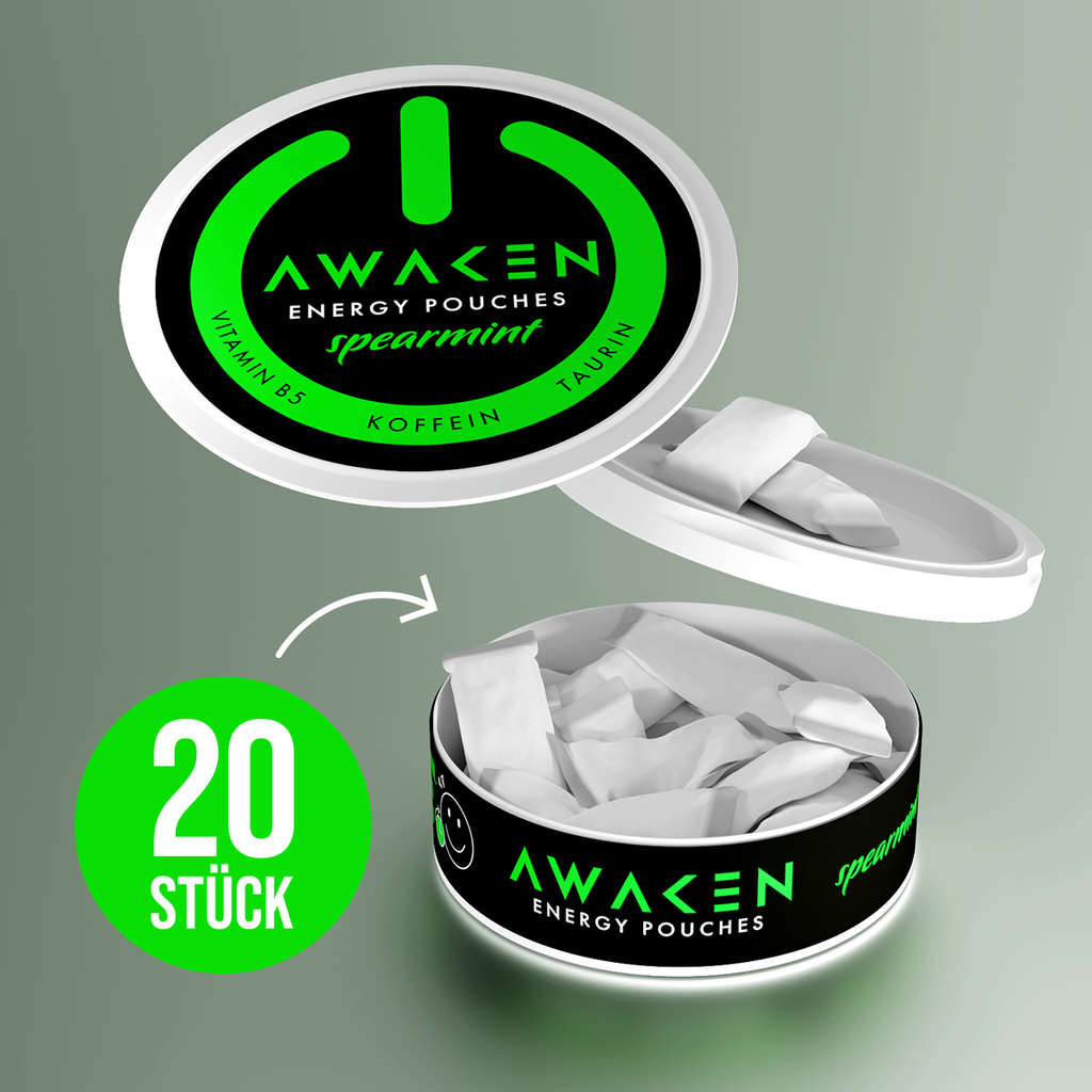 AWAKEN Energy Pouches (Spearmint) – Ansicht 3