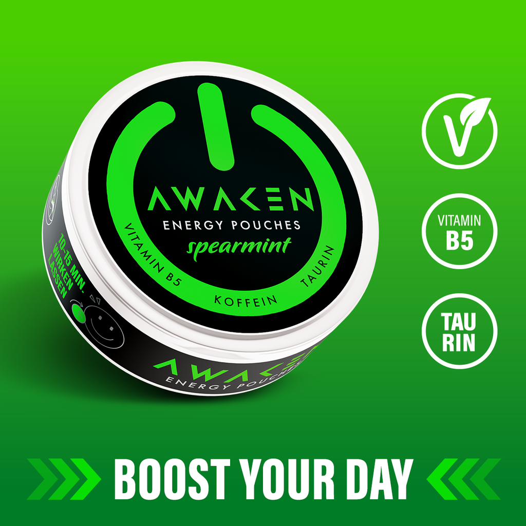 AWAKEN Energy Pouches (Spearmint) – Ansicht 4