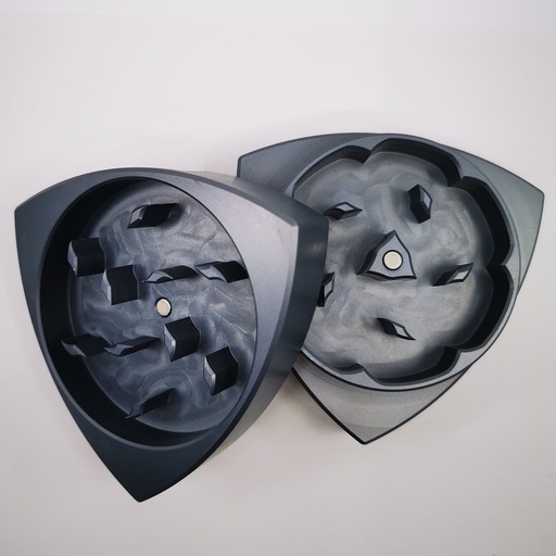 gleichdick Partygrinder Aluminium 2-teilig Ø 65 mm – Stahlblau - weitere Ansicht