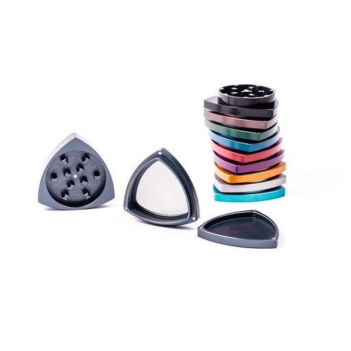 gleichdick Grinder Aluminium 4-teilig Ø 50 mm Stahlblau - weitere Ansicht