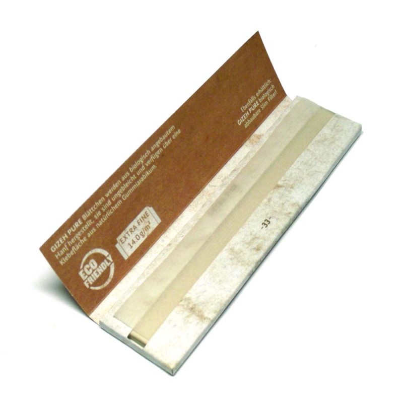 GIZEH Papers Pure King Size Slim – 34 Blatt – Ansicht 2