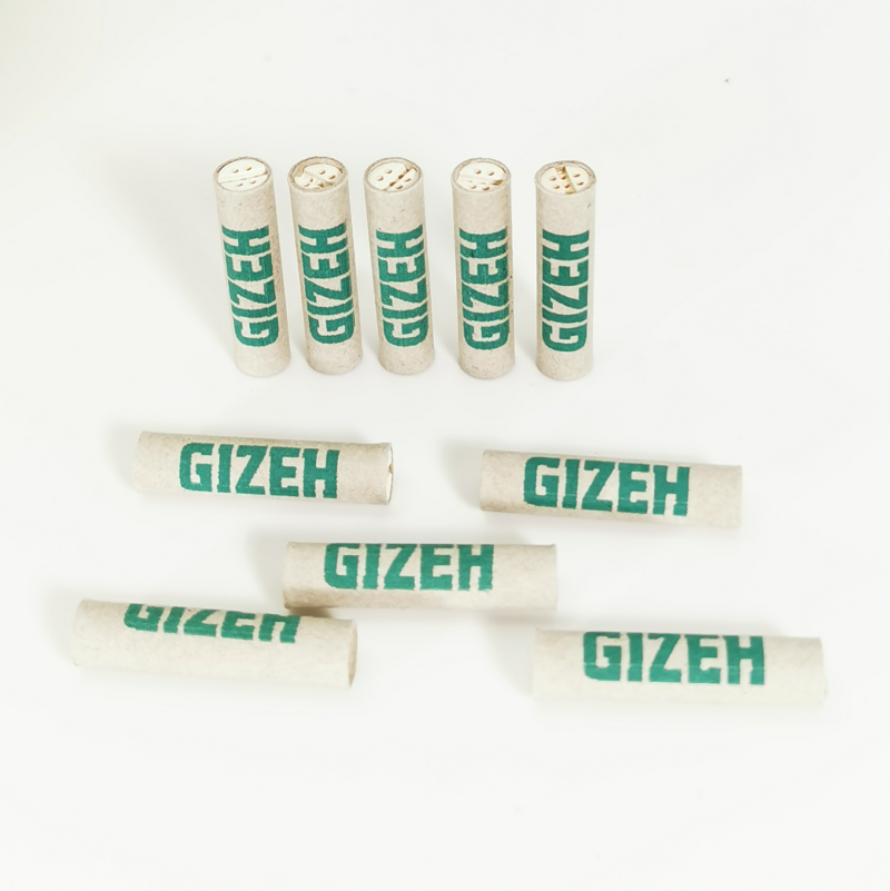 GIZEH Aktivkohlefilter Bio-Hanf & Gras Ø 6 mm – 10 Stück – Ansicht 3