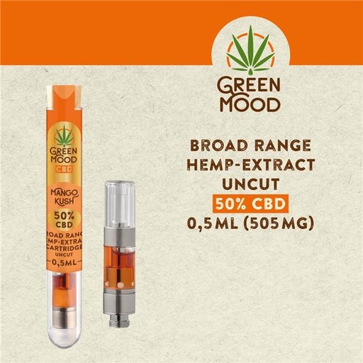XEO Green Mood CBD-Kartusche Mango Kush 50 % – 0,5 ml - weitere Ansicht