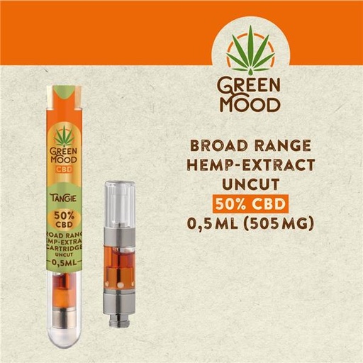 XEO Green Mood CBD-Kartusche Tangie 50 % – 0,5 ml - weitere Ansicht