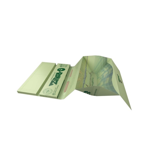 G-ROLLZ Papers Cheech & Chong Green Bio-Hanf King Size Slim mit Tips – 50 Blatt - weitere Ansicht