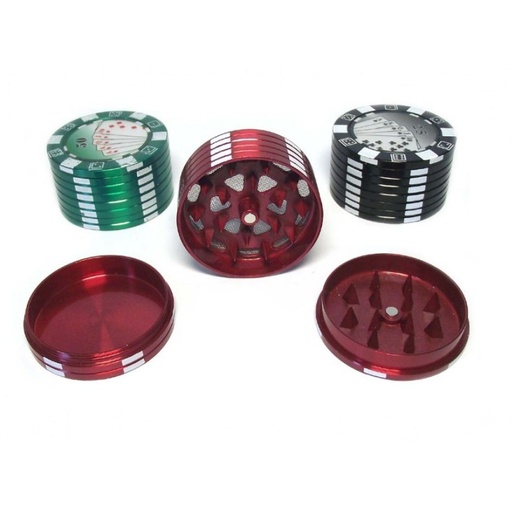 GHODT Grinder Pokerchip Aluminium 3-teilig Ø 40 mm - weitere Ansicht