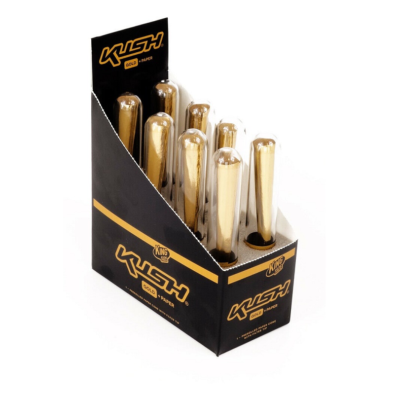 KUSH 24K Cones Gold + Paper King Size – 1 Stück – Ansicht 2
