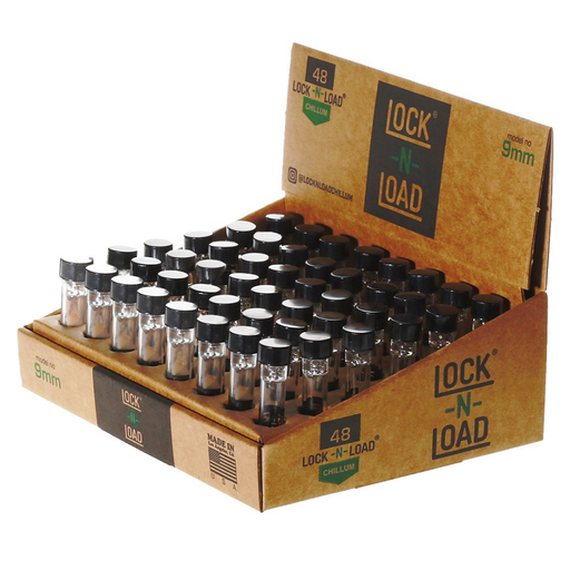 Lock'N'Load Chillum-Pfeife One-Hitter Glas mit Schraubkappe - weitere Ansicht