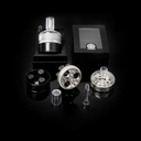 Anaxy Grinder The Dreamer Aluminium 9-teilig Ø 54 mm – Silber – Ansicht 2