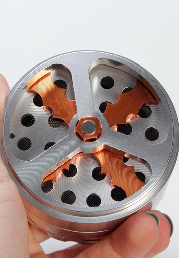Black Leaf Grinder Aluminium Propeller 4-teilig Ø 62 mm – Silber - weitere Ansicht