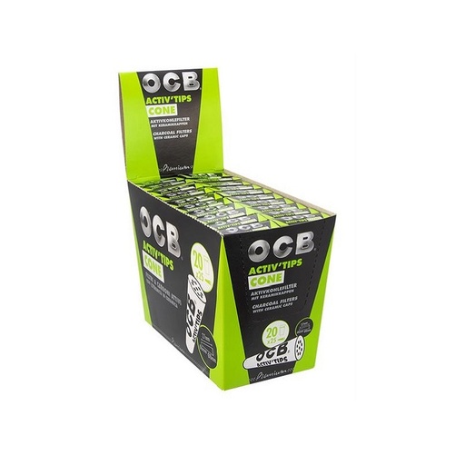 OCB - ACTIV'TIPS CONE - 25 konische Aktivkohlefilter - weitere Ansicht