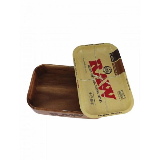 RAW Wooden Cache Box mit Metall-Tray-Deckel - weitere Ansicht