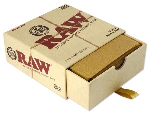 RAW Pergamentpapier Square ungebleicht 8 × 8 cm – 500 Stück - weitere Ansicht