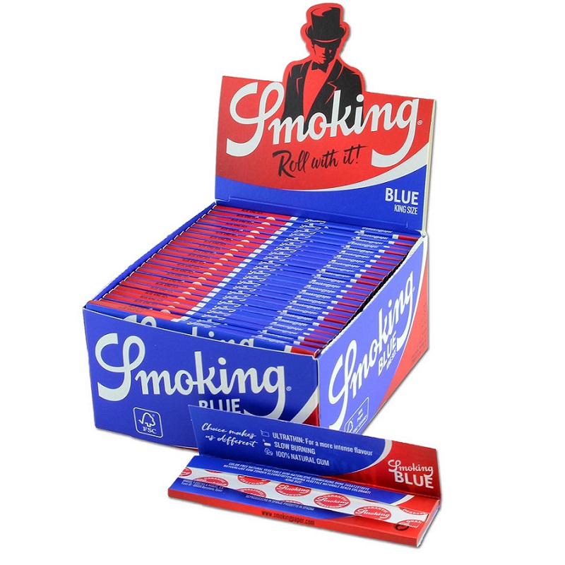 Smoking Papers Blue King Size – 33 Blatt – Ansicht 2
