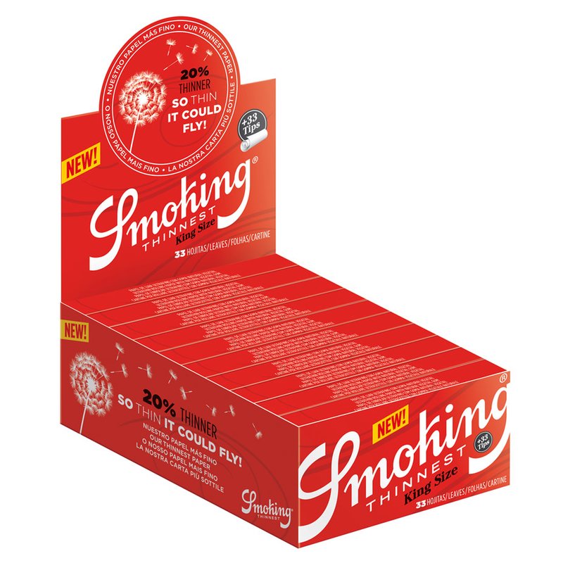 Smoking Papers Thinnest King Size Slim mit Tips – 33 Blatt – Ansicht 2