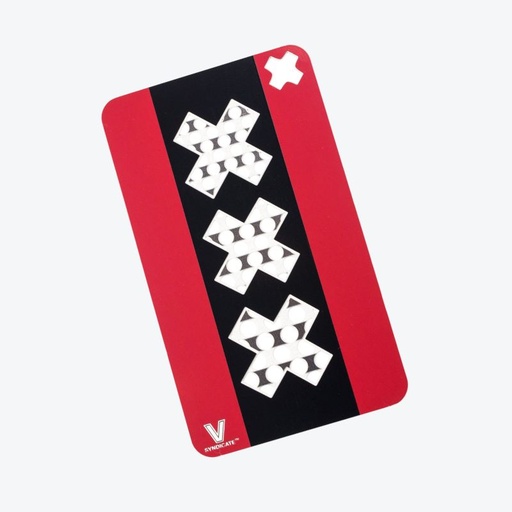 V-Syndicate Grinder Card XXX Edelstahl – Rot/Schwarz - weitere Ansicht
