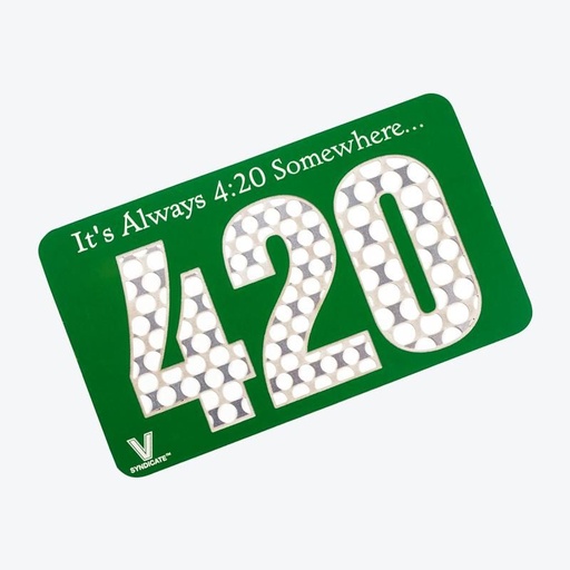 V-Syndicate Grinder Card Edelstahl – 420 - weitere Ansicht