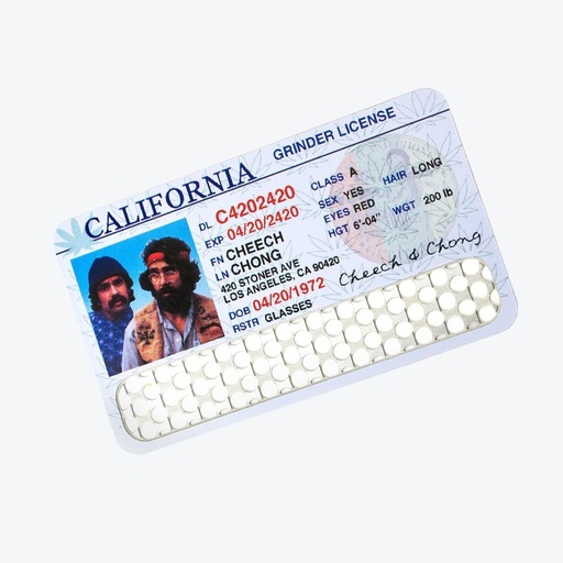 V-Syndicate Grinder Card Cheech & Chong Edelstahl – License - weitere Ansicht