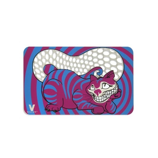 V-Syndicate Grinder Card Alice in Grinderland Edelstahl – Grinsekatze - weitere Ansicht