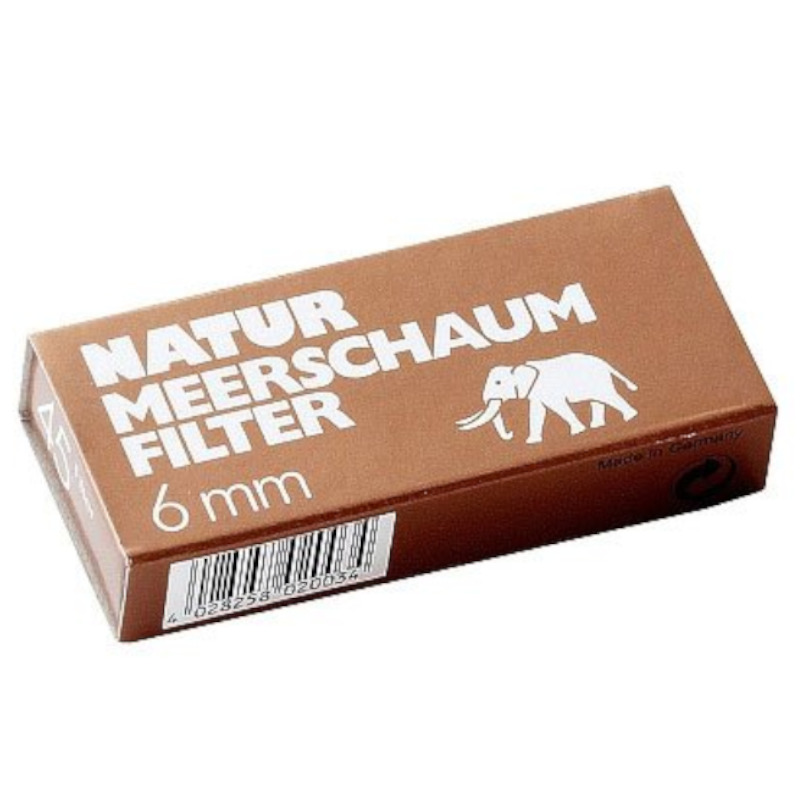 White Elephant Filter Meerschaum Slim Ø 6 mm – 45 Stück – Ansicht 2