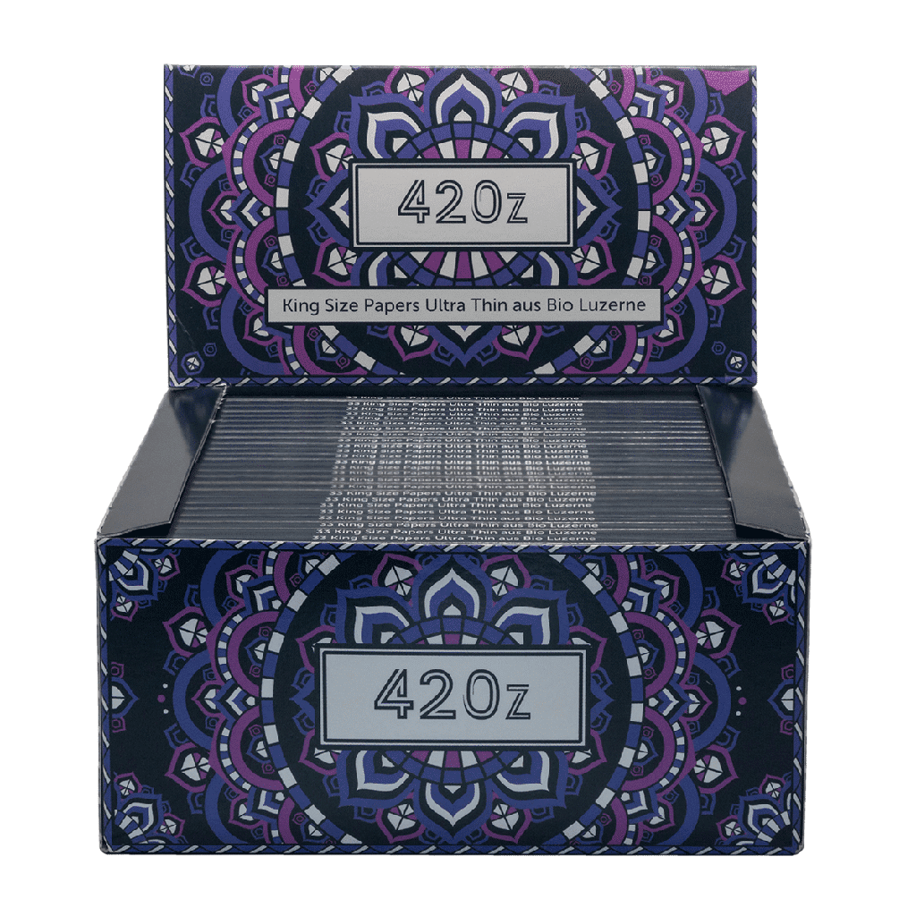 420z Papers Ultra Thin King Size Slim – 33 Blatt (Grape Sparkle) – Ansicht 3