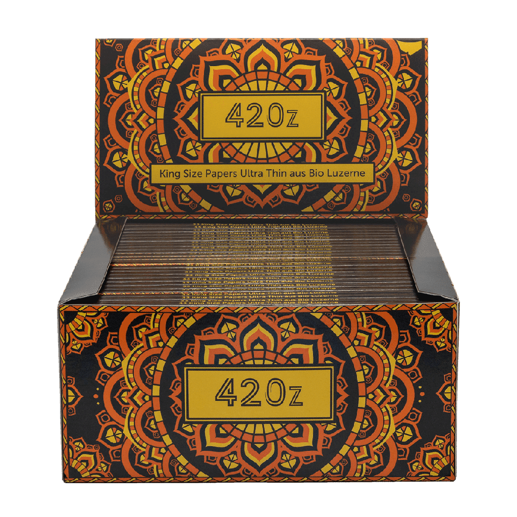 420z Papers Ultra Thin King Size Slim – 33 Blatt (Pumpkin Sunlight) – Ansicht 3