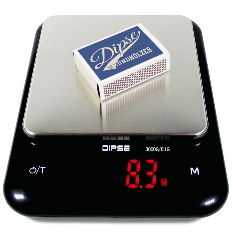 Dipse Tischwaage AS-Serie mit Akku (3000 x 0,1g) – Ansicht 3