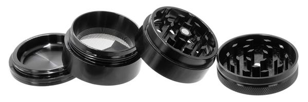 RAW Grinder Hammercraft S Aluminium 4-teilig Ø 50 mm – Schwarz – Ansicht 2