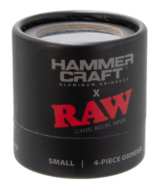 RAW Grinder Hammercraft S Aluminium 4-teilig Ø 50 mm – Schwarz – Ansicht 3