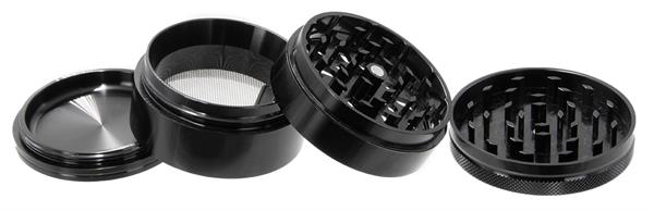 RAW Grinder Hammercraft L Aluminium 4-teilig Ø 62 mm – Schwarz – Ansicht 2