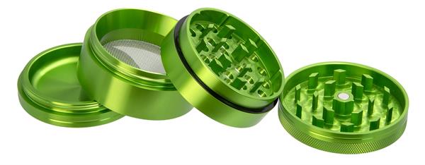 RAW Grinder CNC Aluminium 4-teilig Ø 56 mm – Grün – Ansicht 2