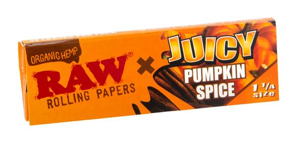 Juicy Jay x RAW Papers Organic Hemp Pumpkin Spice 1 1/4 – 32 Blatt – Ansicht 2