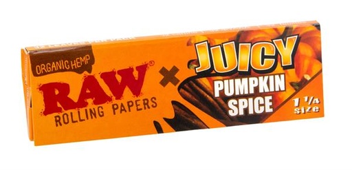 Juicy Jay x RAW Papers Organic Hemp Pumpkin Spice 1 1/4 – 32 Blatt - weitere Ansicht