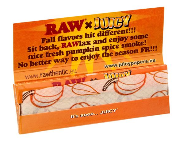Juicy Jay x RAW Papers Organic Hemp Pumpkin Spice 1 1/4 – 32 Blatt – Ansicht 3