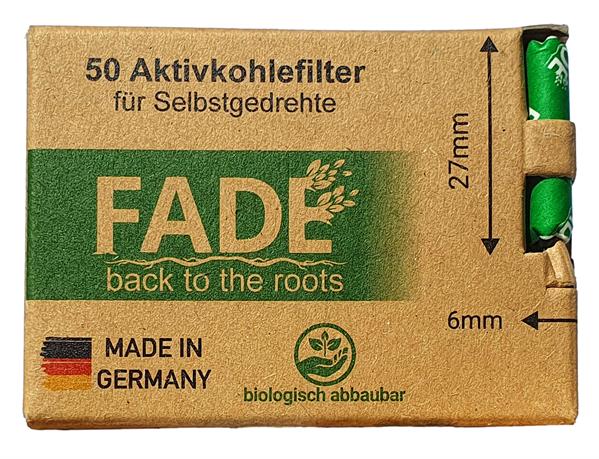 FADE Aktivkohlefilter Slim Ø 6 mm Green – 50 Stück – Ansicht 3