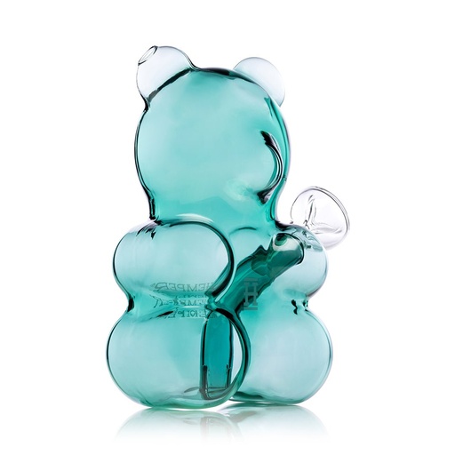 HEMPER Glasbong Gummy Bear 16,8 cm – NS 14,5, Türkis - weitere Ansicht