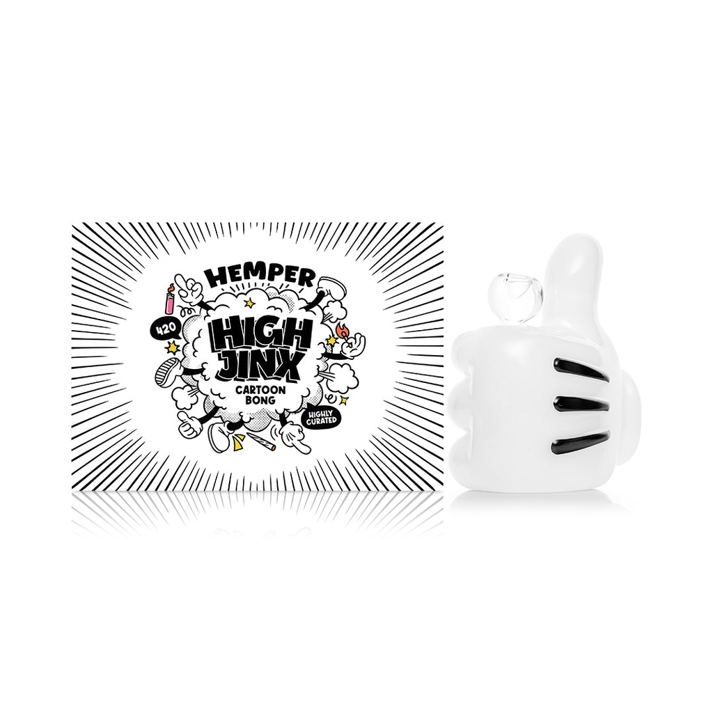 HEMPER Glasbong High Jinx Cartoon – 14,5 cm, NS 14,5
