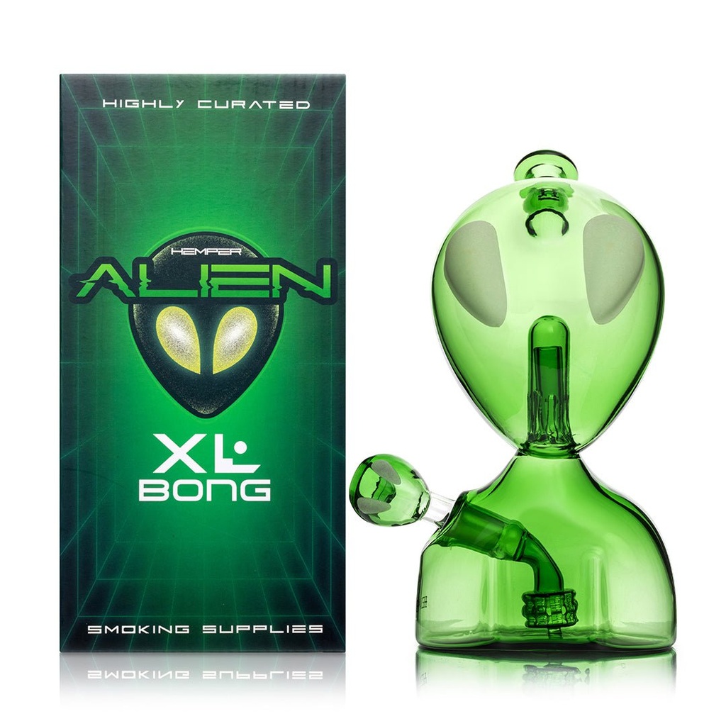 HEMPER Glasbong Alien XL – 23,1 cm, NS 14,5