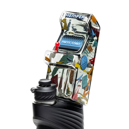 HEMPER Dab Rig Puffco Peak Top Totally Rad Arcade Glasaufsatz 12,2 cm – Schwarz - weitere Ansicht
