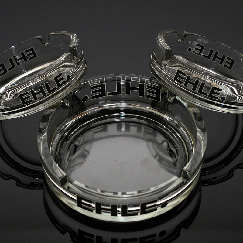 EHLE Aschenbecher Glas Logo