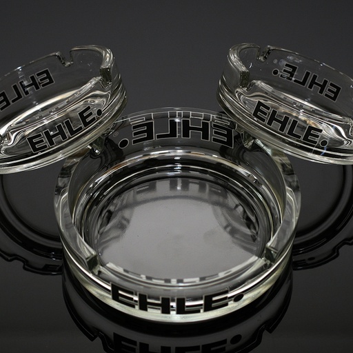 EHLE Aschenbecher Glas Logo