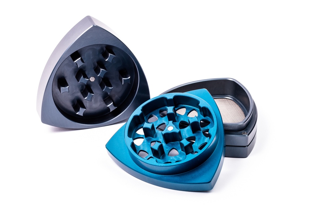 Gleichdick - 4-Teil-Alu-Grinder - STAHLBLAU