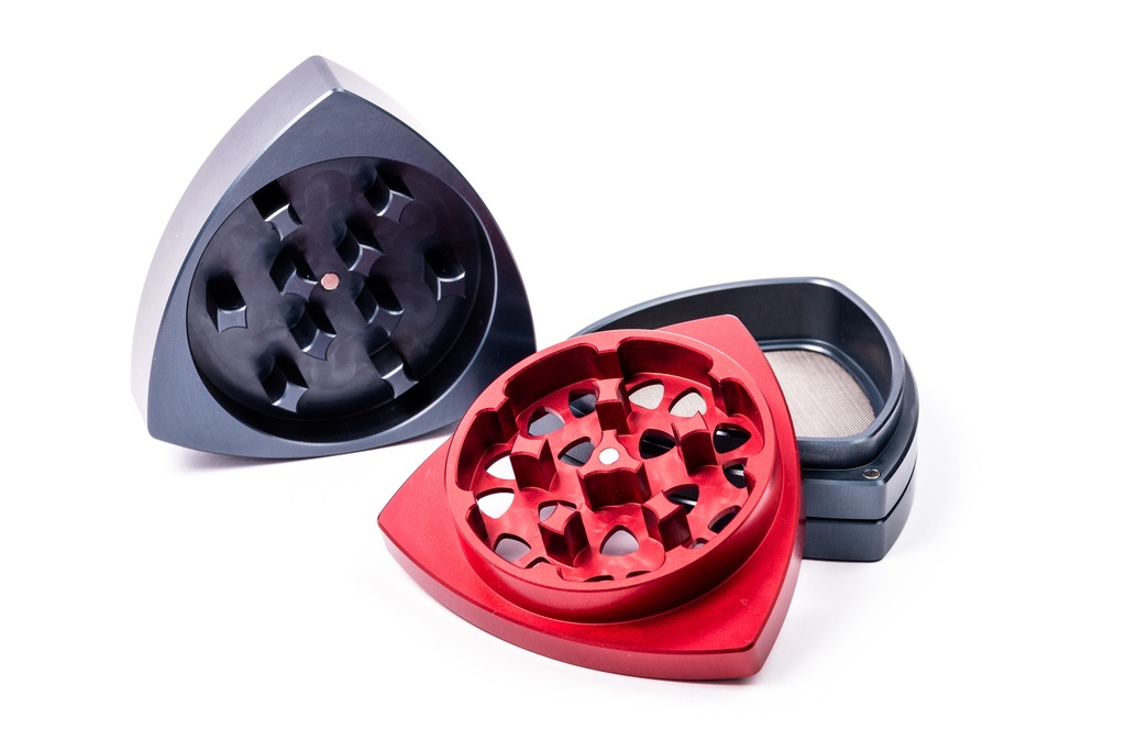 Gleichdick - 4-Teil-Alu-Grinder - STAHLBLAU