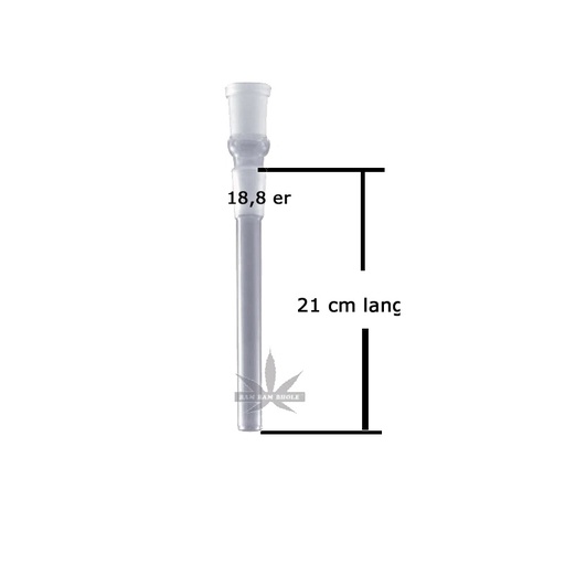 Bam Bam Bhole Chillum ohne Diffusor Glas – NS 18,8