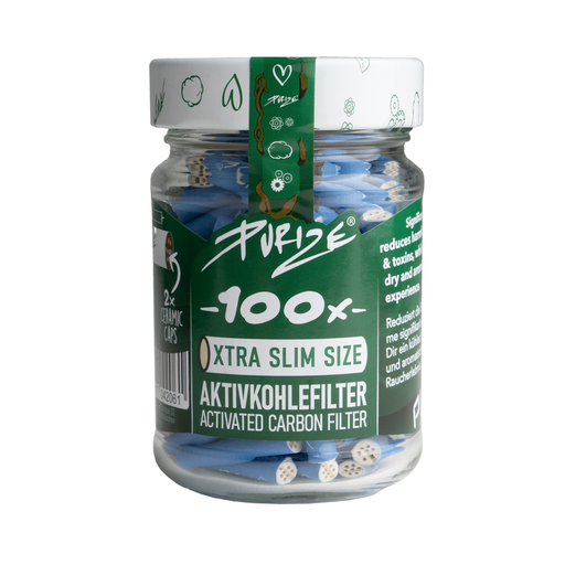PURIZE - XTRA SLIM - 100 Aktivkohlefilter
