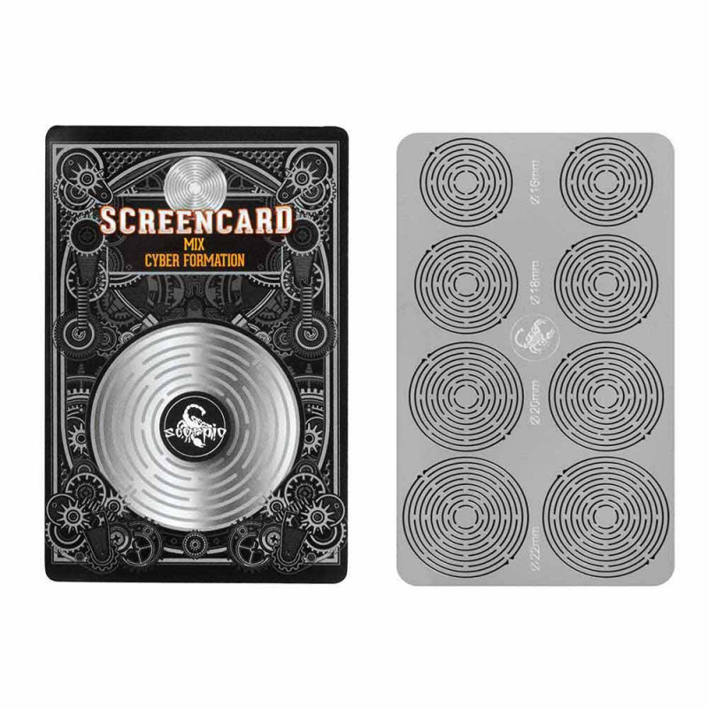 Scorpio - Screencard Edelstahlsiebe - Cyber Formation