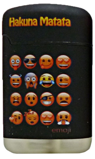 Volcan-Fire Jetflame Easy Torch 8 Rubber Emoji Mix 2 nachfüllbar