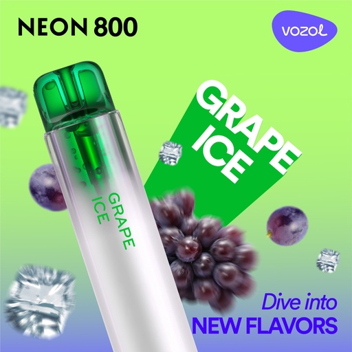 VOZOL - NEON 800 - Einwegvape/E-Zigarette - 20mg, 800 züge