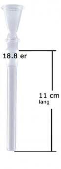 Bam Bam Bhole Komplettchillum Trichter Glas – NS 18,8
